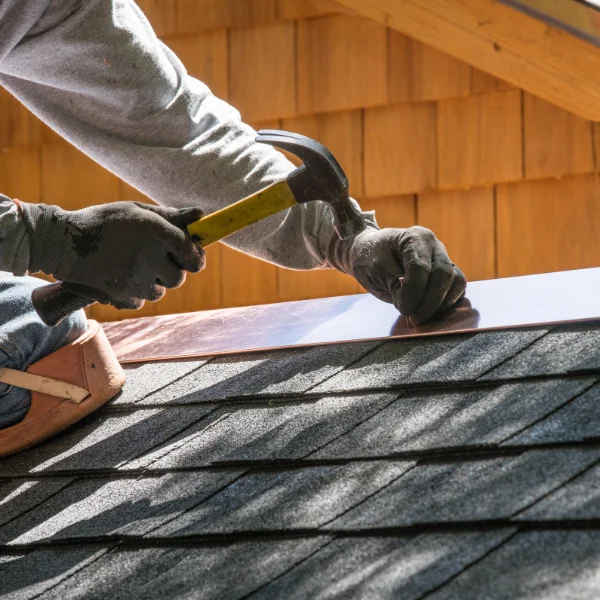 An image showing roof repair work.