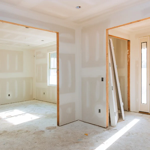 An image showing a smooth, finished drywall installation.