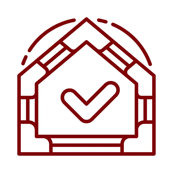 An icon representing long-lasting masonry structures.