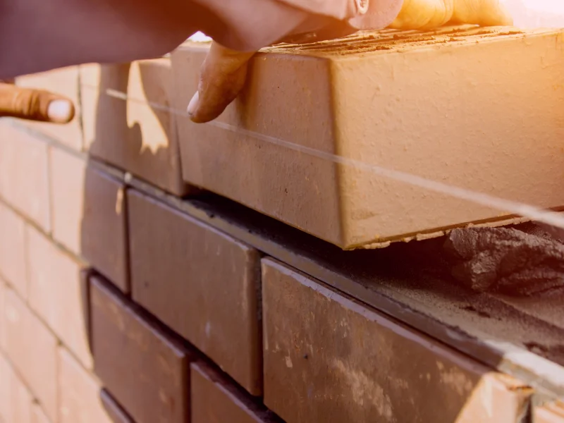 An image showing masonry services being performed in Knoxville, TN.