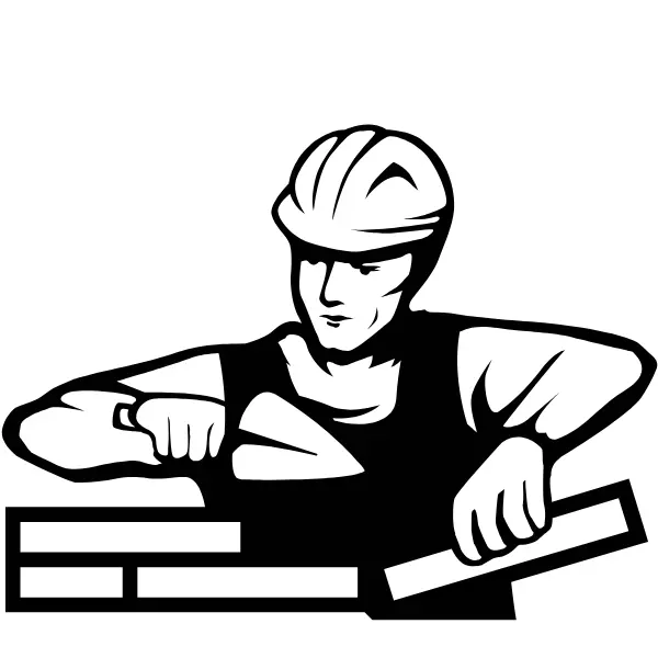 Icon showing masonry contractor services.