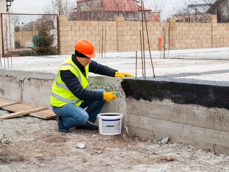 The experienced ALC Masonry team performing block foundation services in Knoxville, TN.