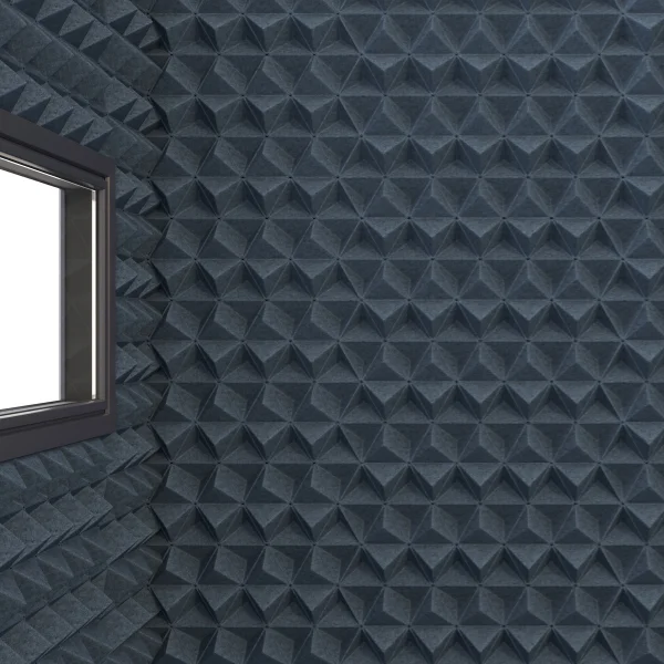 An image showing soundproofing materials being installed.