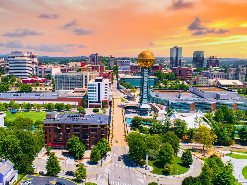 An image showing the Knoxville, TN, skyline.